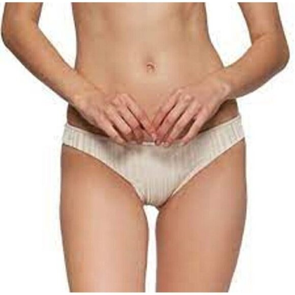 NWT Tavik Ali Mini Slinky Rib Swim Bottom in Tapioca - Large - Picture 1 of 10